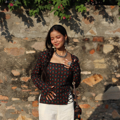 ZAALIMA - Corset Back Micro Kurti