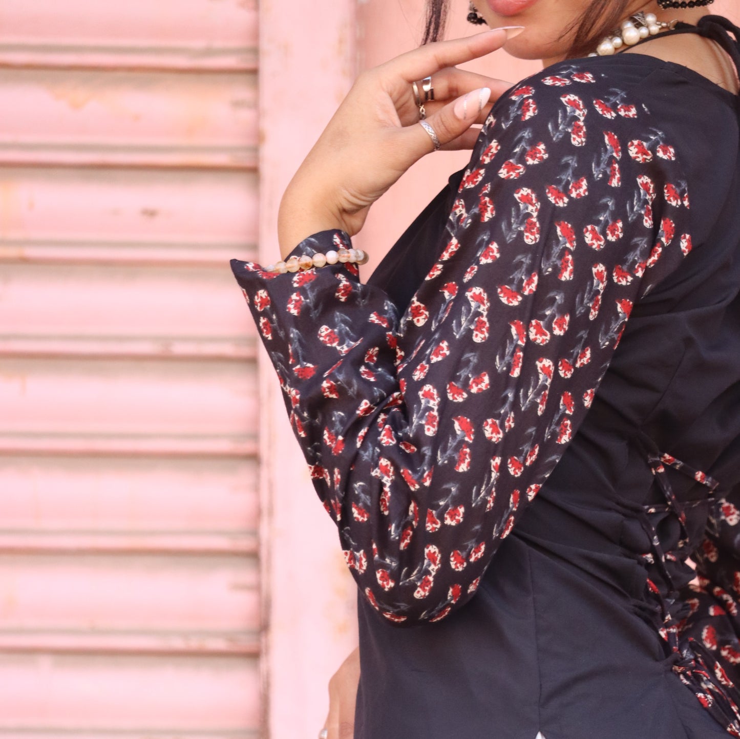 MASTANI - Tie Up Corset Back Kurti