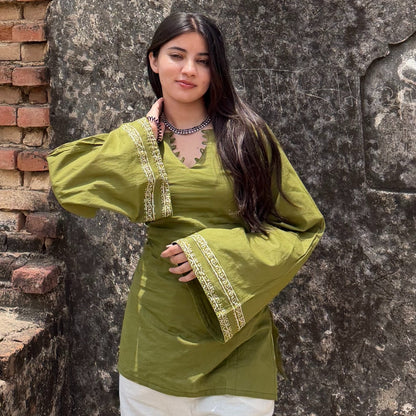 RUTVI  Corset Back Kurti