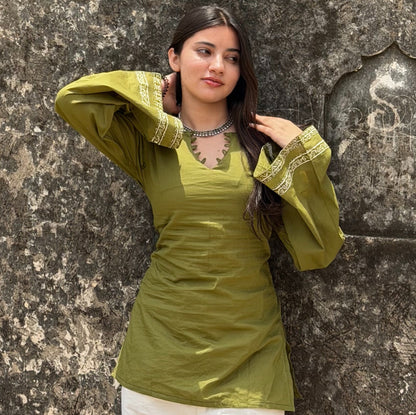 RUTVI  Corset Back Kurti