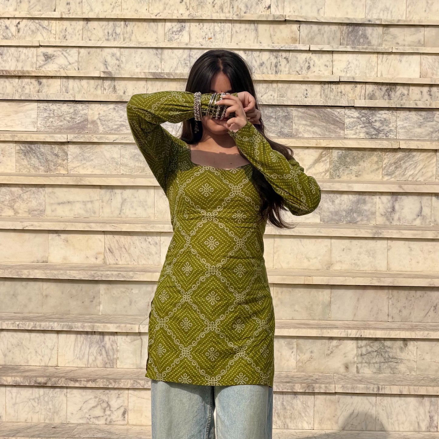 MRINAL Corset Back Kurti