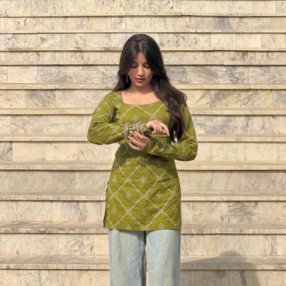 MRINAL Corset Back Kurti