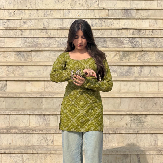 MRINAL Corset Back Kurti