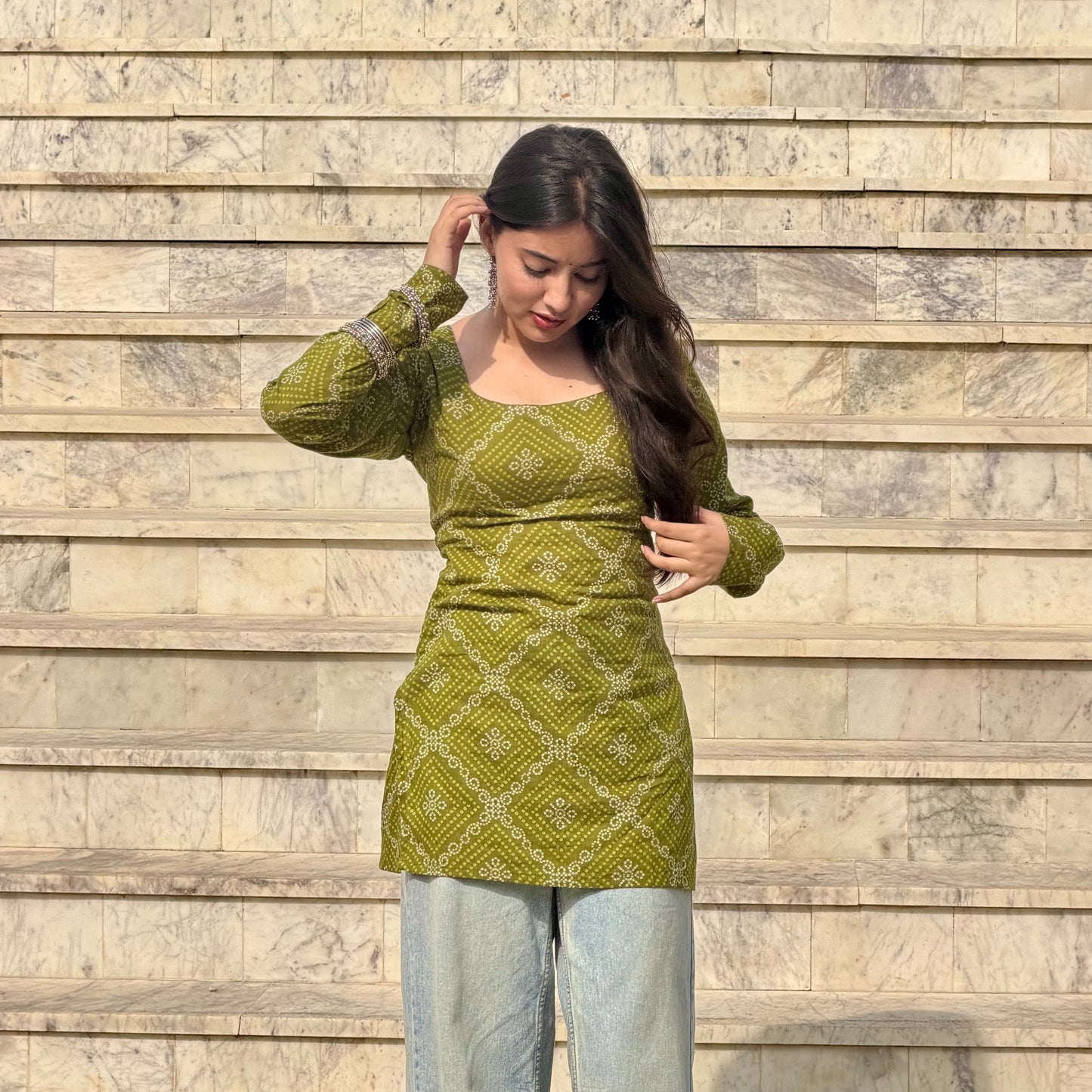 MRINAL Corset Back Kurti