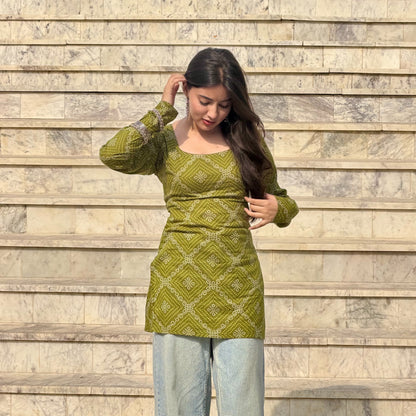 MRINAL Corset Back Kurti