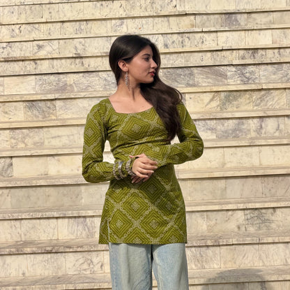 MRINAL Corset Back Kurti