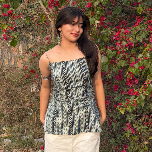 AAROHI - CRISSCROSS BACK MICRO KURTI