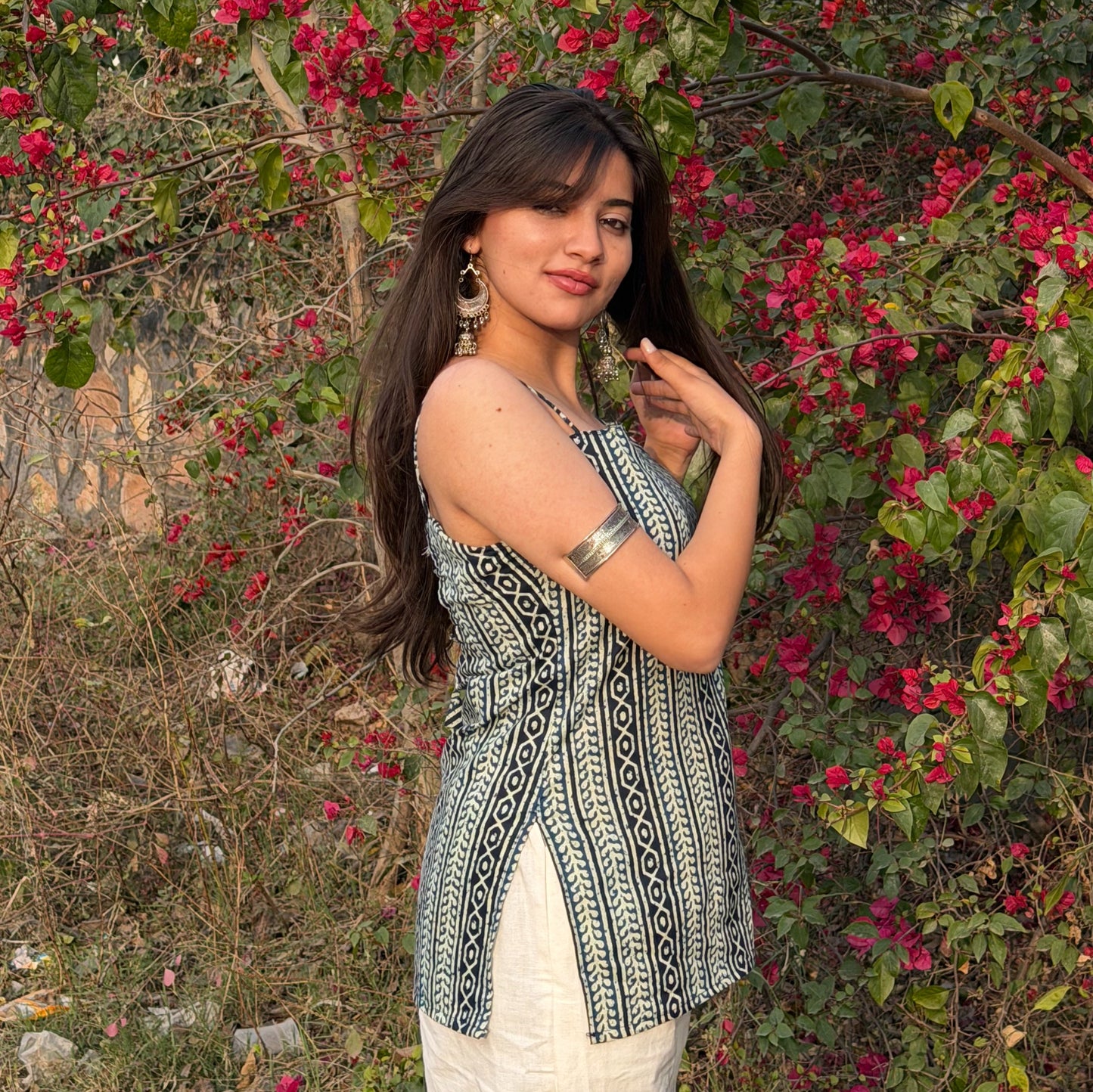 AAROHI - CRISSCROSS BACK MICRO KURTI