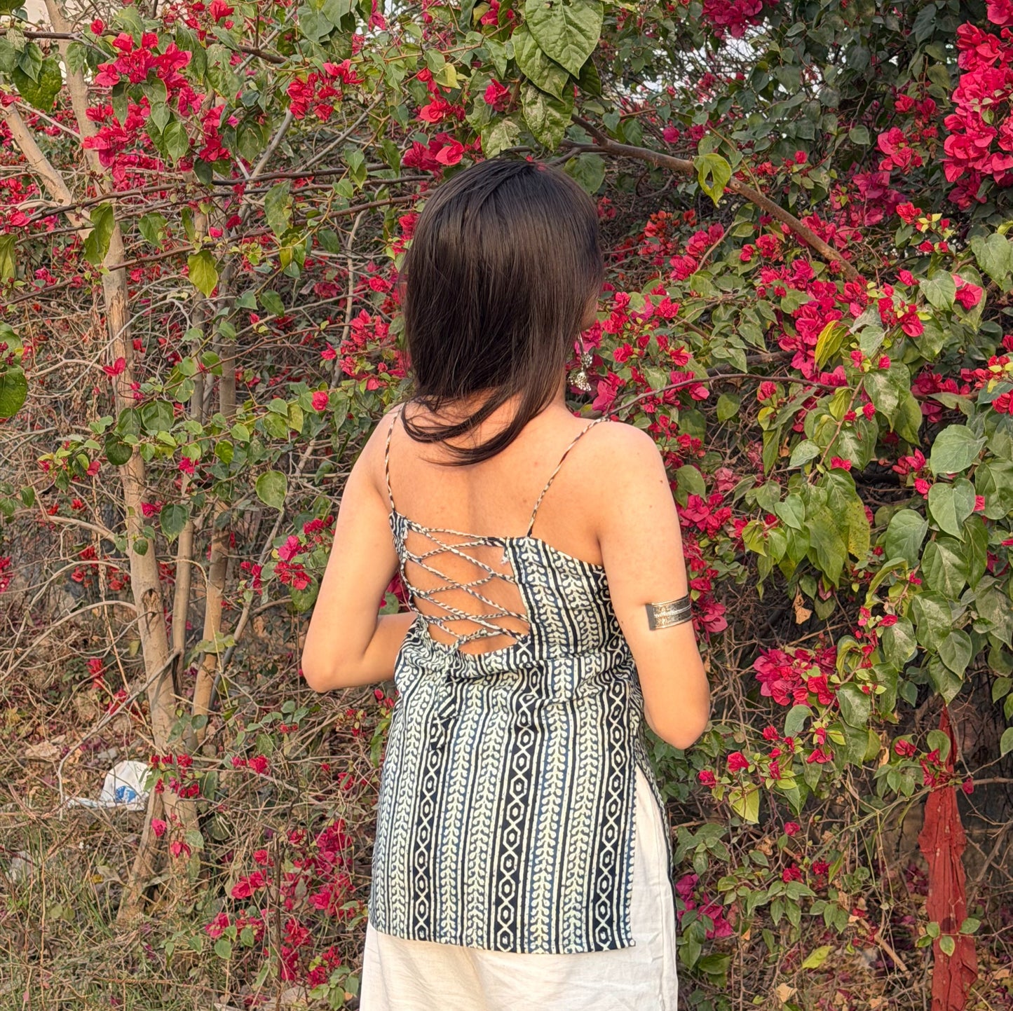 AAROHI - CRISSCROSS BACK MICRO KURTI