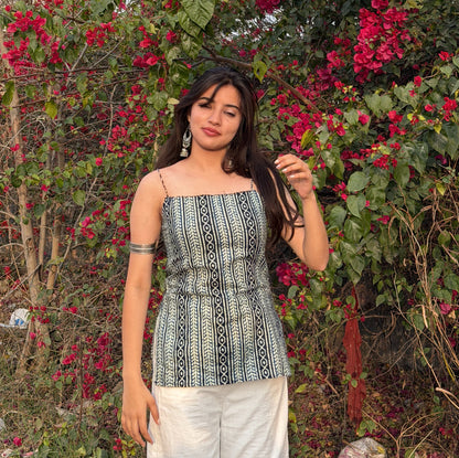 AAROHI - CRISSCROSS BACK MICRO KURTI