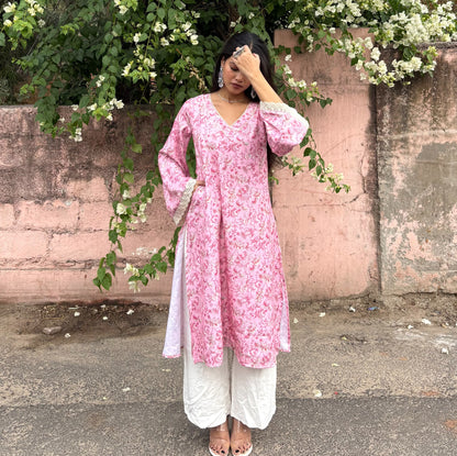 GULAB - Pashmina Pakistani Kurti