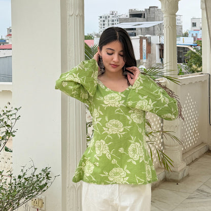 NARGIZ - BELL SLEEVES TOP
