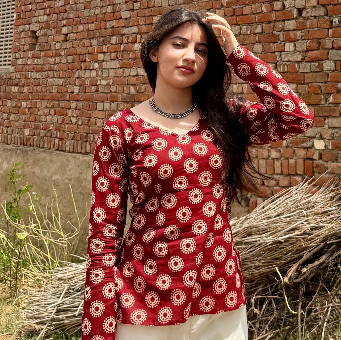RAGINI  V Neck Kurti