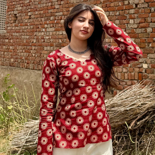 RAGINI  V Neck Kurti