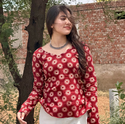 RAGINI  V Neck Kurti