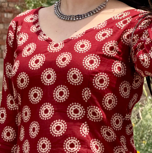 RAGINI  V Neck Kurti